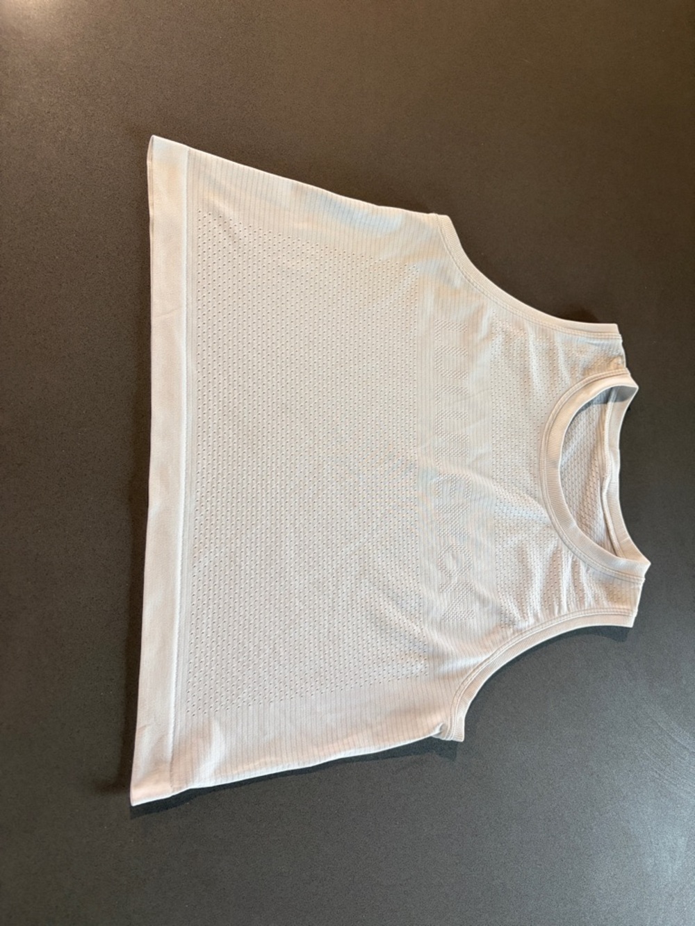Lululemon White Crop Muscle Tank